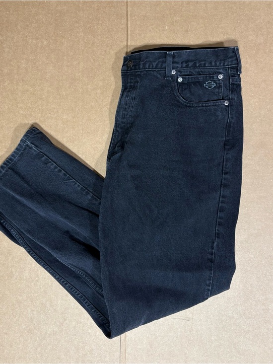 Harley-Davidson Other - Retro 2008 Harley Davidson Genuine MotorClothes Black Denim Jeans Mens 40x32 Y2K